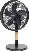 Bestron DFA40 Vloerventilator in retrostijl, met kantelbare ventilatorkop, hoogte: 46,5 cm, diameter 45 cm, 100 W, chroom