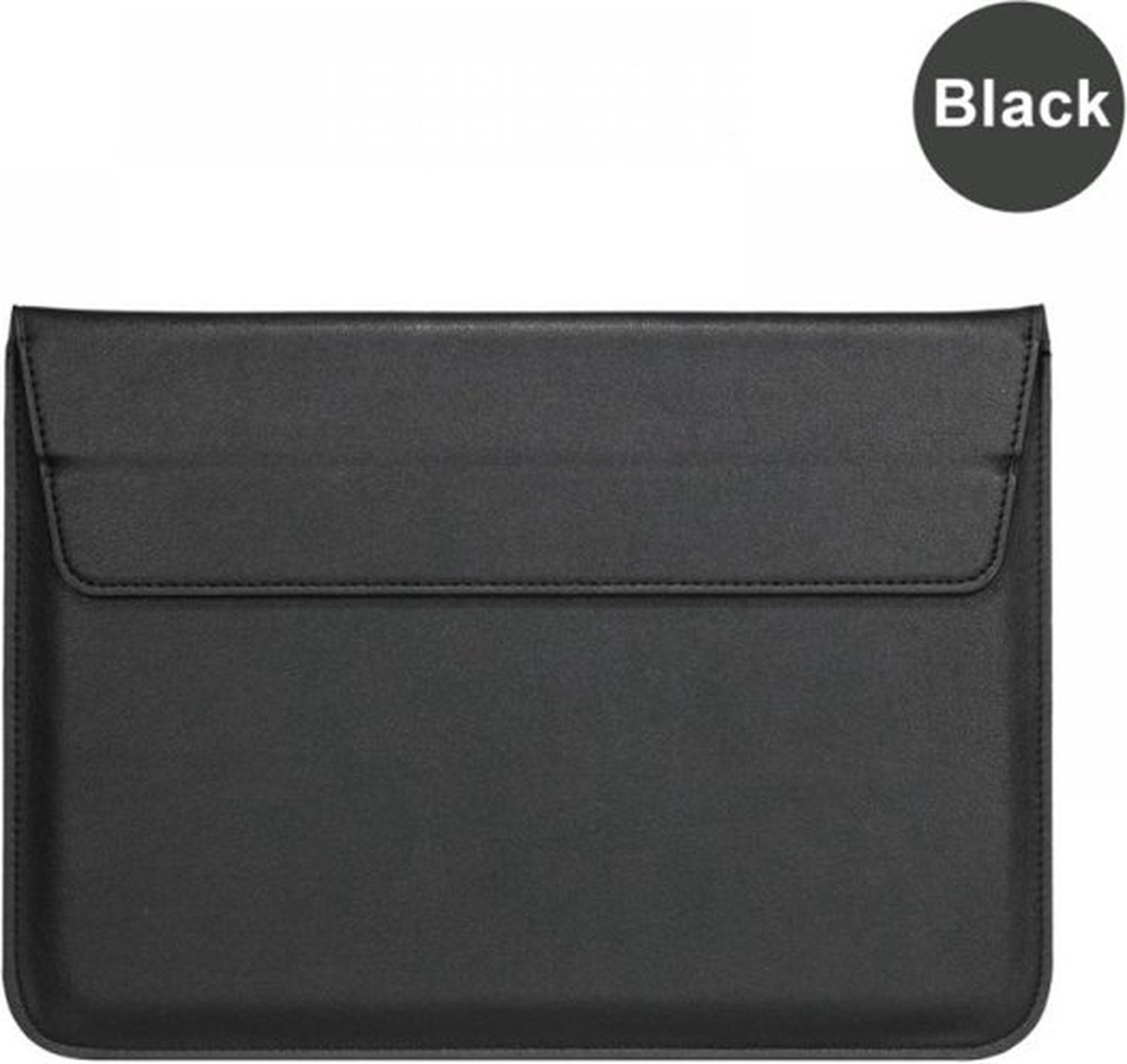 Igoods Universeel Sleeve 13.3 inch Zwart Insteek hoesje Hard - Slim - gebruikt voor Laptop Sleeve with Folding Stand for 13
