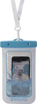 Seawag Waterdichte Smartphone Hoes - Blauw Wit - 5,7" Universeel hoesje - IPX8; 25 Meter diepte - Touchscreen blijft werken