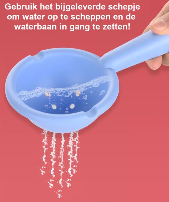 SlideWay Toys® Glijbaan - 66-delige speelset - Badspeeltjes & Badspeelgoed - Watertafel knikkerbaan & Waterbaan - Vanaf 3 jaar - Jongen en Meisje waterspeelgoed - Cadeau en kado tip kinderen van SlideWay Toys® — afbeelding 4