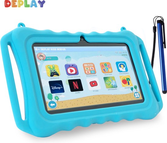 DEPLAY Kids Tablet - Kindertablet - Ouder Control App - 3000 Mah Batterij -...