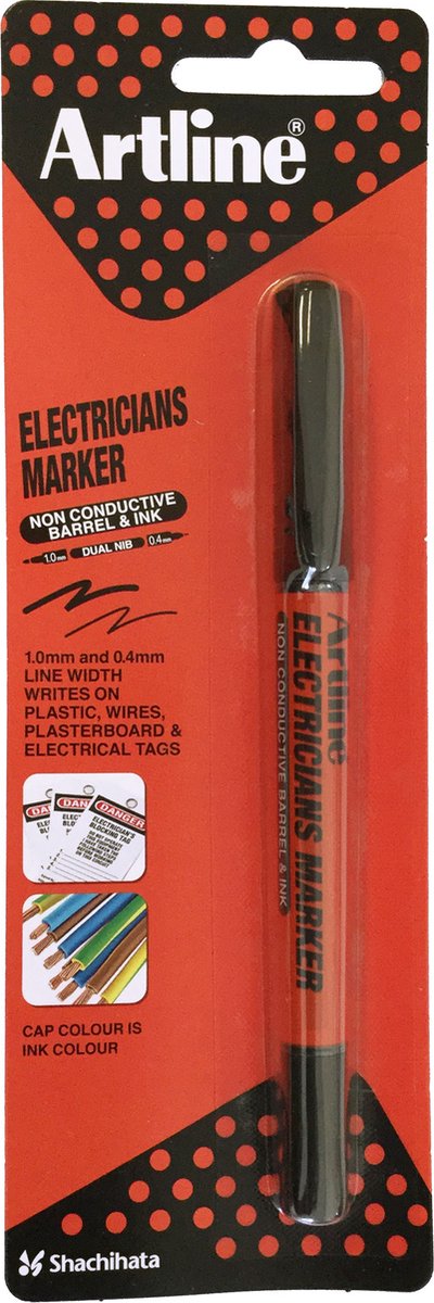 Artline marker Electricians, zwart