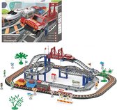 Allerion Racetrack City - 118 pièces - Construction de circuits automobiles - Voiture autonome - Pour Garçons et Filles