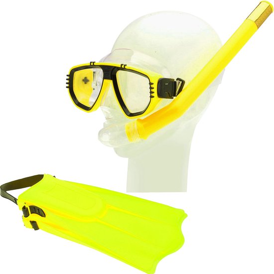 Snorkel Set 4-delig - Duikbril - Vliezen - Zwemvliezen - Duiken -  Verschillende kleuren | bol.com