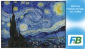 F4B Peinture de diamants La Nuit Étoilée 40x50cm | Pierres rondes | Van Gogh | Art | Peinture | Anciens maîtres | Forfait Adultes et Enfants