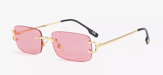 Heren zonnebrillen - Gold Pink - Dames zonnebrillen - Sunglasses - Luxe design - U400 protection - HD - Geschenkdoos - Cadeauset