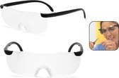 PD® -Vergrootglas Bril - Loepbril - 160% - Vergrotende Bril - 1.6 Vergrootglas - Leesbril - Beschermend