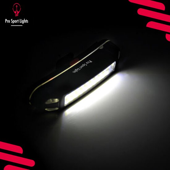 Fiets voorlicht - WIT USB oplaadbaar - LED Fietsverlichting — afbeelding 3