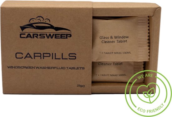 CarPills - 20L Ruitensproeiervloeistof - Duurzame Ruitenwisservloeistof - Ruitenreiniging - Ruitenreiniger