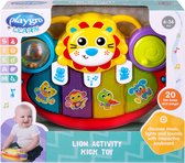 Playgro Activiteitenpaneel Leeuw - Trappelkussen - Acvititeitenspeeltje - Pianomat Interactief baby speelgoed - trappelmat baby - Educatief speelgoed - Babypiano - Speelgoed Baby Eenvoudig bevestigen - met muziek en geluid