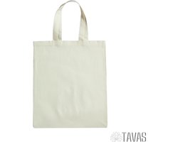 Tavas Katoenen tasje Draagtas Naturel 38x42 cm Tote Bag Tas Shopper Boodschappentas Schoudertas Geschikt om te bedrukken