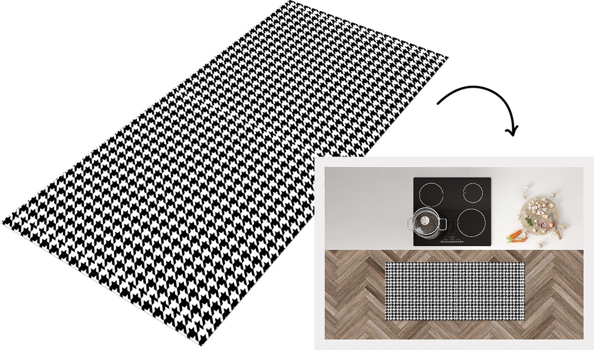 KitchenYeah Keukenloper - Loper keuken - Geometrie - Patronen - Abstract - 120x50 cm - Keukenloper vinyl Multicolor