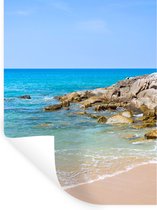 Stickers muraux - Film autocollant - Plage - Mer - Tropical - Été - 60x80 cm - Film adhésif - Stickers muraux chambre enfant - Papier peint autocollant - Papier peint autocollant - Film autocollant