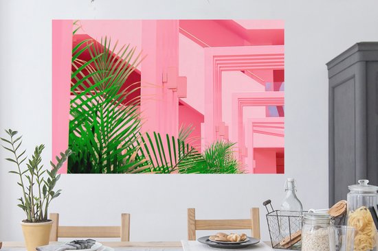 Stickers muraux - Été - Plantes - Jardin - 120x80 cm - Film adhésif