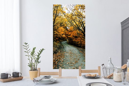 Stickers Stickers muraux - Feuilles - Automne - Forêt - 60x120 cm - Feuille adhésive