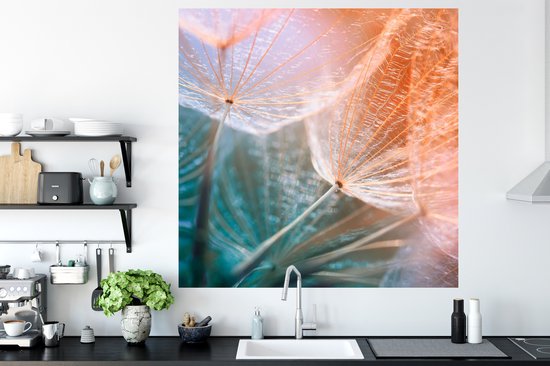 Stickers muraux - Bloem - Pissenlit - Plante - 120x120 cm - Feuille adhésive XXL