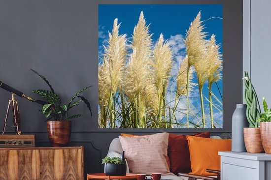 Stickers muraux - Herbe De Pampa - Plante - Nature - 120x120 cm - Film Adhésif XXL