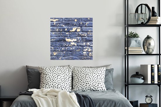 Stickers muraux - Briques - Peinture - Mur - 50x50 cm - Film Adhésif