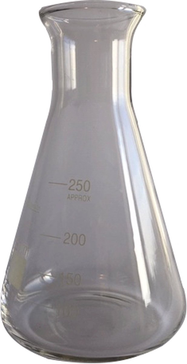 Erlenmeyer 250 ml gegradueerd hittebestendig