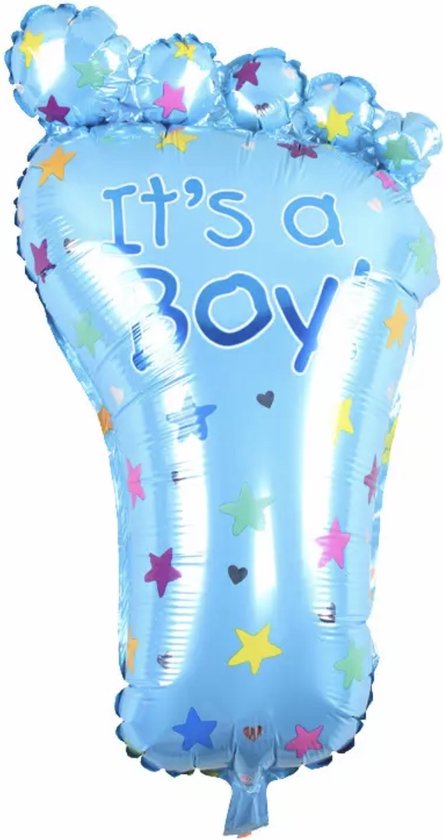 FolieBallon Babyvoet Its a Boy ( 75 x 42 cm )
