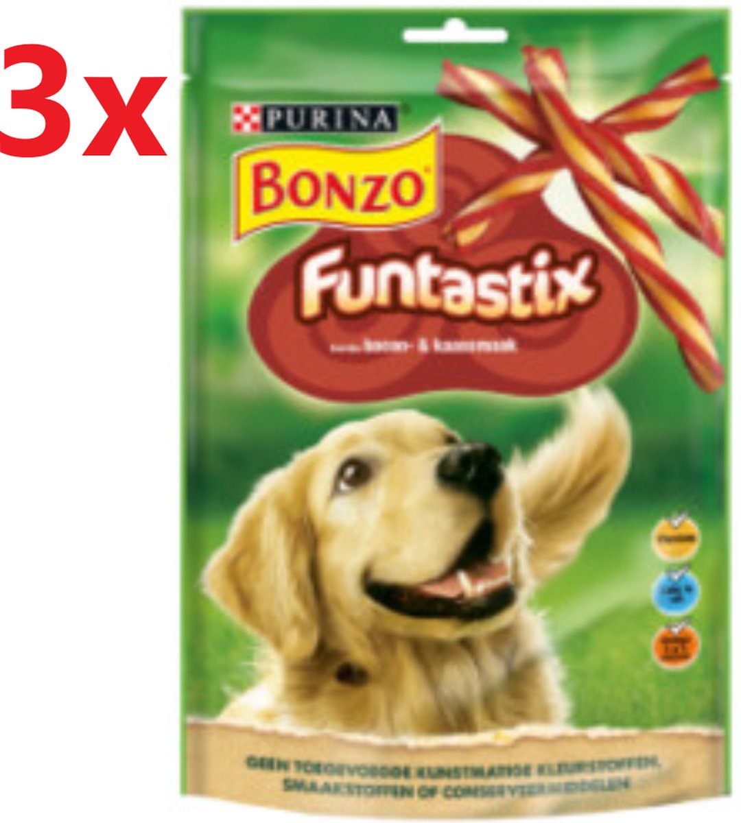Bonzo - Funtastix Hondensnack - 3x175gr