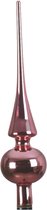 Decoris Piek - lippenstift roze - glas - glans - kerstboompiek - 26 cm