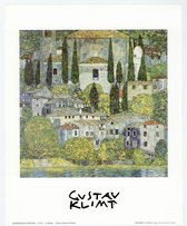 Mini kunstposter - Kerk in Casonne - Gustav Klimt - 24x30 cm
