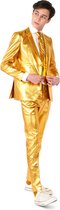 OppoSuits TEEN BOYS Groovy Gold - Tiener Pak - Gouden Pak - Goud - Maat EU 170/176
