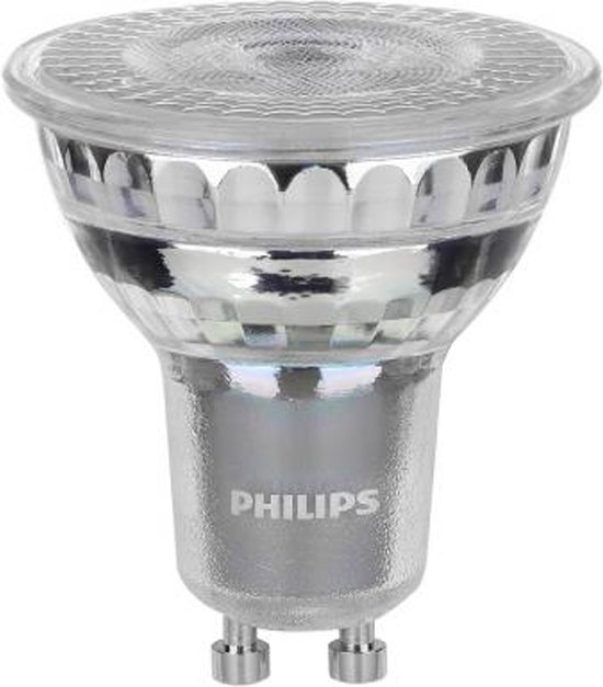 Philips MASTER Value LEDspot GU10 PAR16 6.2W 575lm 36D - 940 Koel Wit | Beste Kleurweergave - Dimbaar - Vervangt 80W