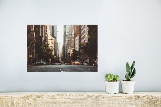 Poster Straat in New York - 30x20 cm