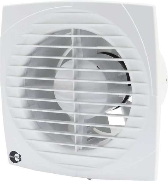 Afzuigventilator, 150 mm, 18 W, 320 m³/u, met terugslagklep en kettingschakelaar, raam- en wandventilator voor keuken, badkamer, kas, garage, 15 cm Afzuigventilator, 150 mm, 18 W, 320 m³/u, met terugslagklep en kettingschakelaar, raam- en wandventilator voor keuken, badkamer, kas, garage, 15 cm