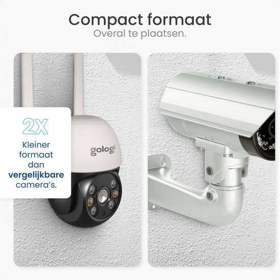 Gologi outdoor camera - Buiten camera met nachtzicht - Beveiligingscamera - IP  camera... | bol.com