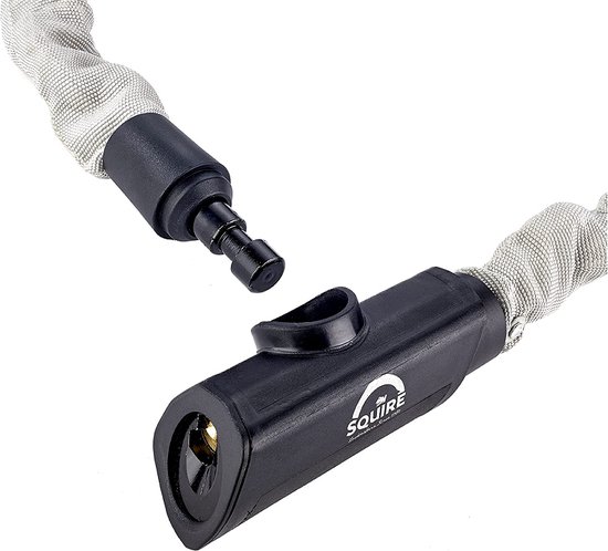 Squire Mako CN8/900 - Kettingslot - Fietsslot - Scooterslot - Geïntegreerd slot met sleutel en ketting - 90 cm van Squire — afbeelding 2