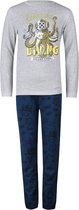 Super stoere jongens Pyjama met een prachtige print Deep Sea Diving in een mooie kleur grijs gecombineerd met donker blauw. Maat 134/140. Van het bekende merk PEBBLE STONE