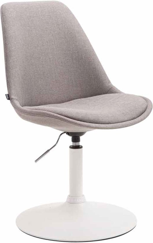 CLP Maverick Set de 4 Chaises de salle à manger - Tissu Blanc Gris