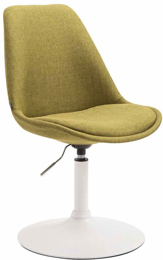 CLP Maverick Set de 4 Chaises de salle à manger - Tissu vert blanc