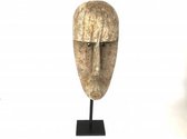 Sculptuur hout - beeld H130  - Papua masker - op standaard