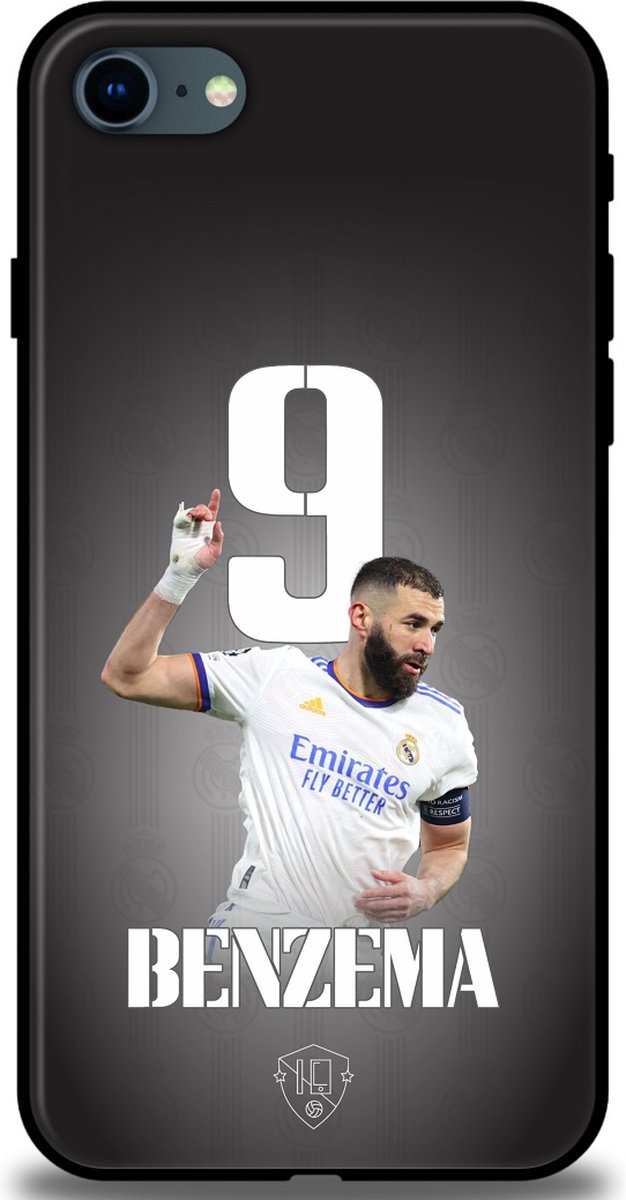 Benzema Real Madrid telefoonhoesje - iPhone 7 / 8 / SE (2020) backcover - softcase
