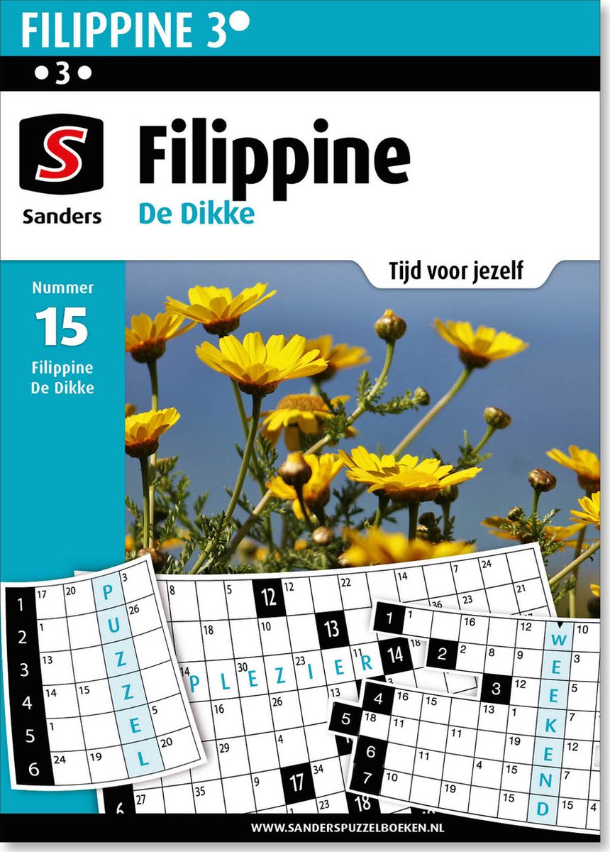 Sanders Puzzelboek Filippine 3* De Dikke, editie 15 | bol.com
