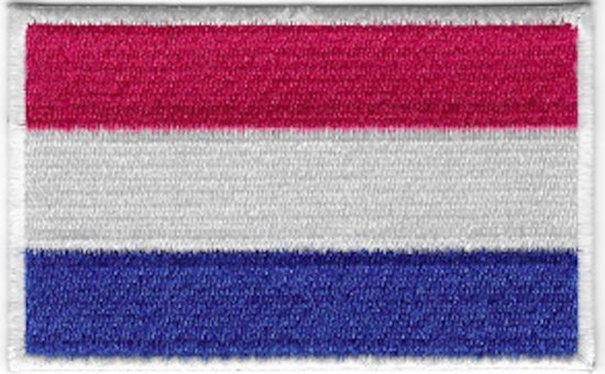 Patch Nederlandse Vlag - 8,5 Cm - Strijkembleem - Een Stuk
