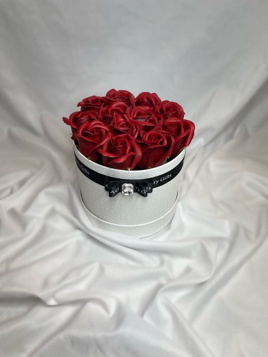 AG Luxurygifts flower box - rozen box - Moederdag - luxe - gift - cadeau - Valentijnsdag