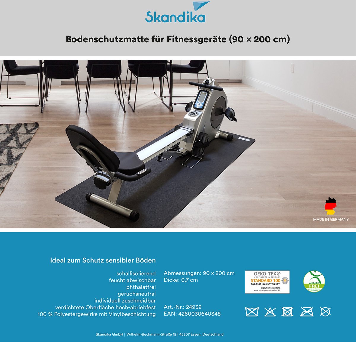Multifunctionele mat van schuimrubber pro - Mottez