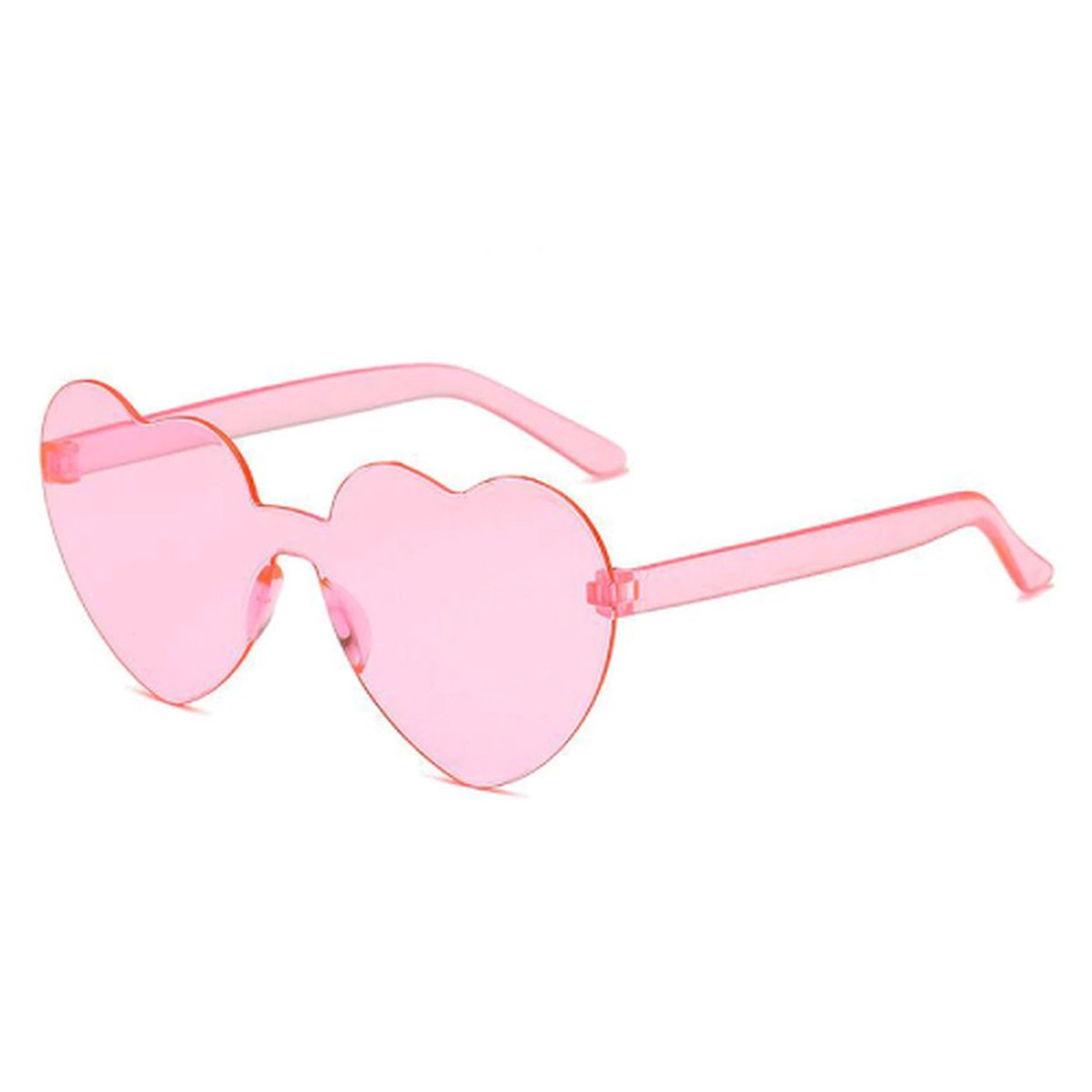 Roze hartjes zonnebril - Merkloos