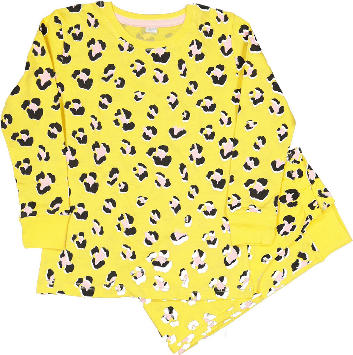 Zeeman kinder meisjes pyjama set - geel - maat 122/128