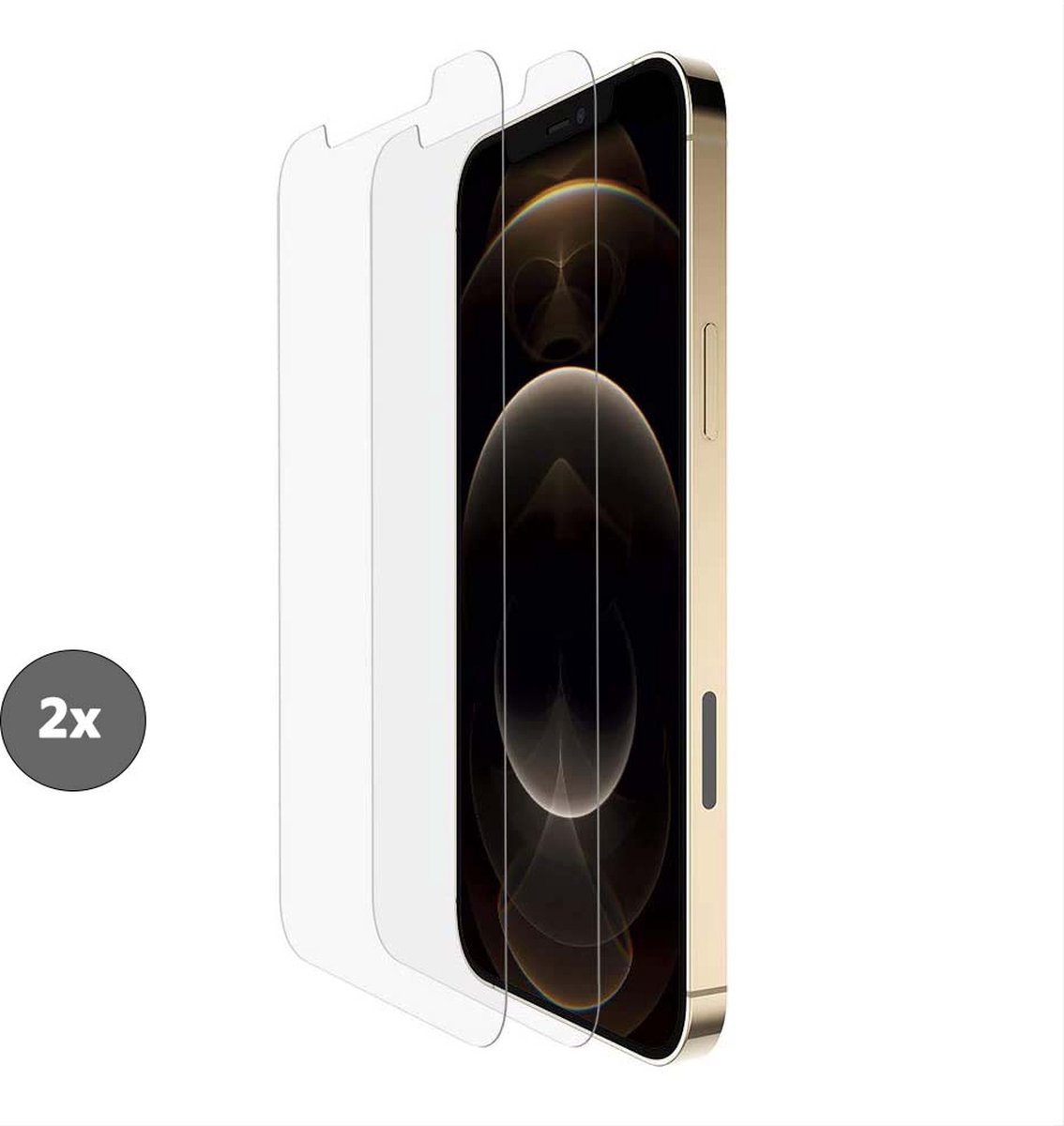 Arara Screenprotector Geschikt voor iPhone 13 Mini - Screenprotector / Tempered Glass 2 Pack