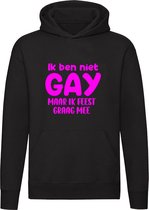 Ik ben niet gay maar ik feest graag mee Sweater | Trui | Hoodie | cadeau | kado | Unisex
