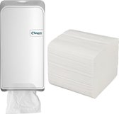 CLEEN QUARTZ TOILETPAPIERDISPENSER | BULKPACK | KLEUR WIT + DOOS 36x 250 VEL