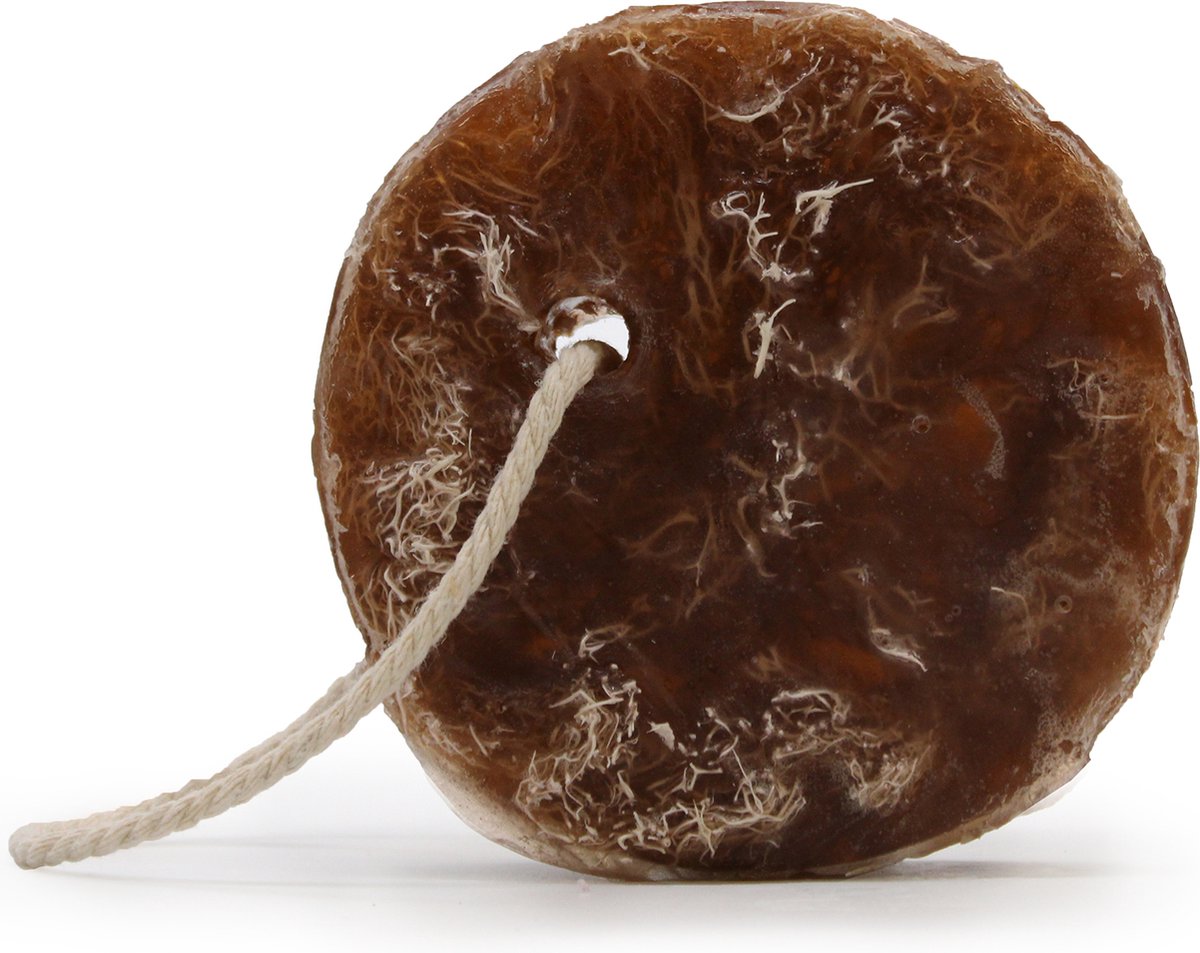 Fruitige Scrub Zeep - Kokosnoot - Aan Een Touwtje - 150 Gram