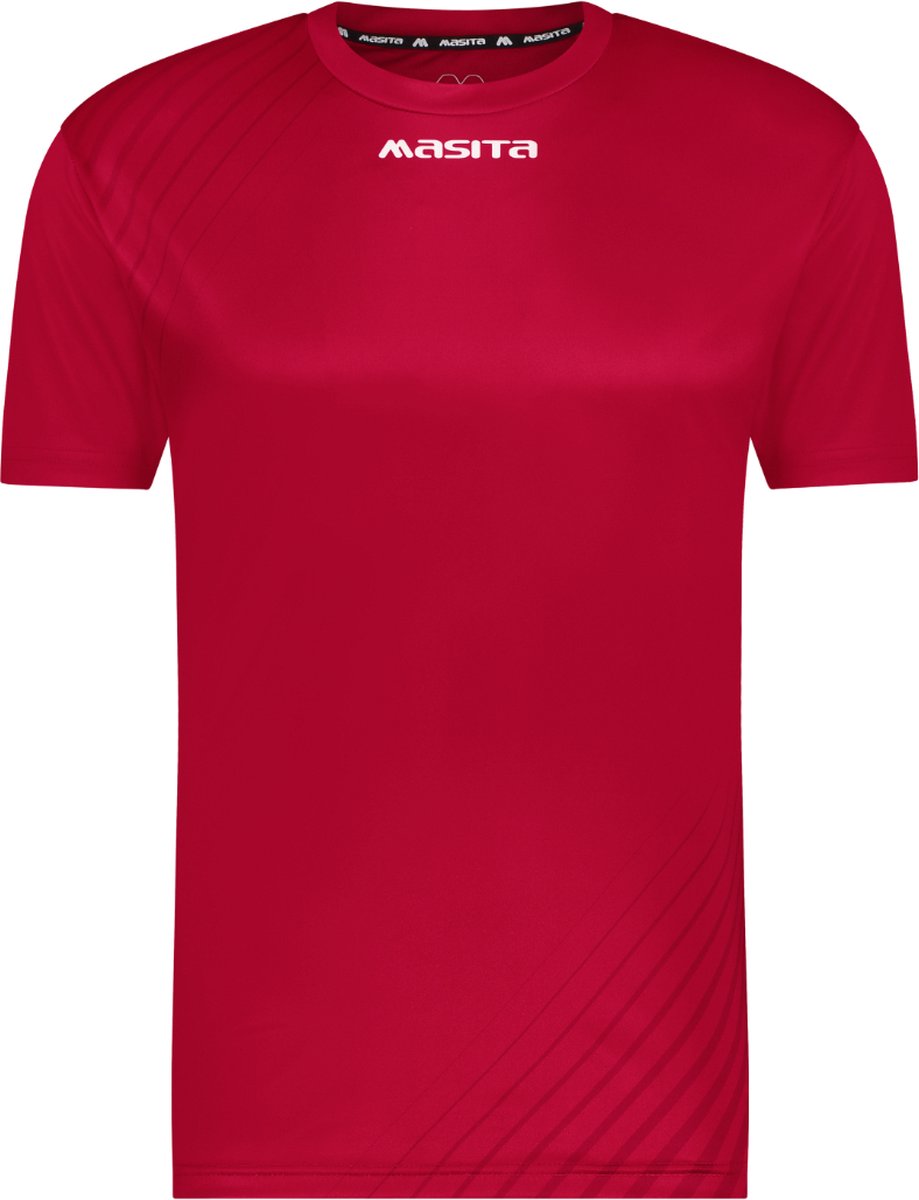 Masita | Focus T-Shirt Dames en Heren Unisex Korte Mouw - RED - M