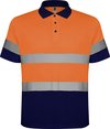 Blauw Marine / Oranje Fluo